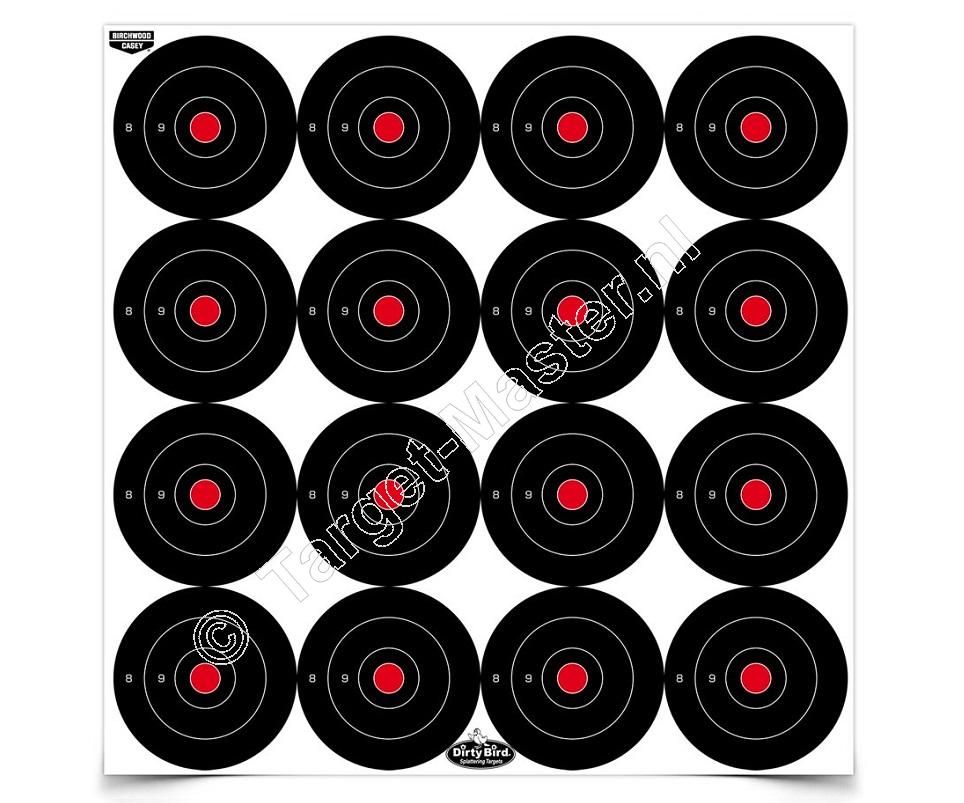 Birchwood Casey DIRTY BIRD RAPID FIRE Splattering Target  7.5 Centimeter Doelen